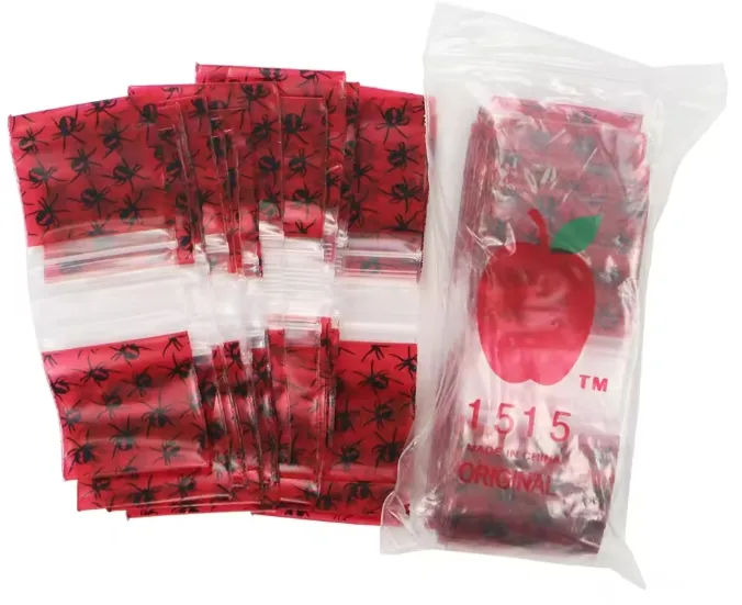 AIUDO pabrik harga murah kustom cetak Mini plastik transparan 1034 5858 tas poli kecil kunci ritsleting tas Apple Mini