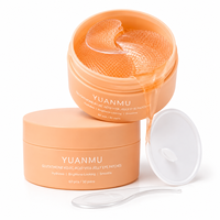 Patchs pour les yeux au glutathion, à l'acide kojique, au collagène et à la vitamine C, anti-cernes, anti-âge, anti-rides, hydratants, nourrissants, blanchissants