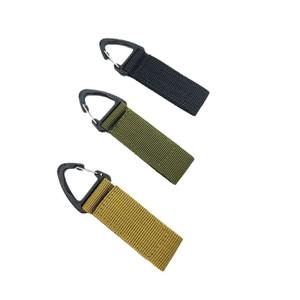 Hikeon Mousqueton multifonctionnel à boucle triangulaire, fixation rapide, en nylon tactique imperméable, toutes saisons, pour sac à dos en forme <span class=keywords><strong>de</strong></span> D - Product Image 4