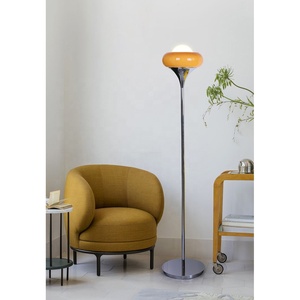 Hiện đại tầng chiếu sáng rèn sắt phòng khách sofa thiết kế trang trí kính <span class=keywords><strong>Retro</strong></span> Đèn sàn - Product Image 4