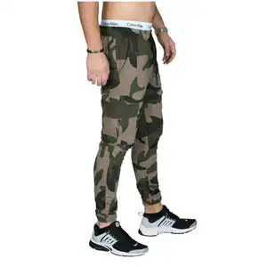 Large Pockets Camo Camouflage Cheap Cargo Men'S Pants Nylon Track Pants For Men