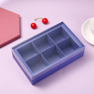 Boîte à macarons, biscuits, pâtisseries, bonbons, avec fenêtre transparente, emballage blanc pour gâteaux et biscuits avec grille, pour aliments - Product Image 2