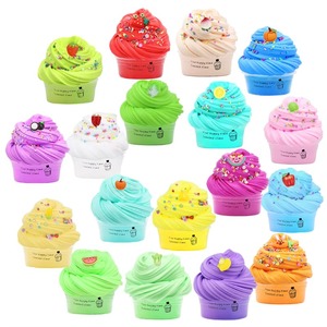 ชุดสไลม์เนย 19.5 ซม. 18 สี กลิ่นเค้ก นุ่ม ยืดหยุ่น ไม่เหนียวเหนอะหนะ ของเล่นสไลม์ DIY บรรเทาความเครียด พร้อมของตกแต่งผลไม้ - Product Image 3