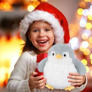 Peluche pingouin micro-ondable personnalisée, peluche pingouin micro-ondable parfumée à la lavande avec coussin chauffant, animal en peluche pingouin - Product Image 4