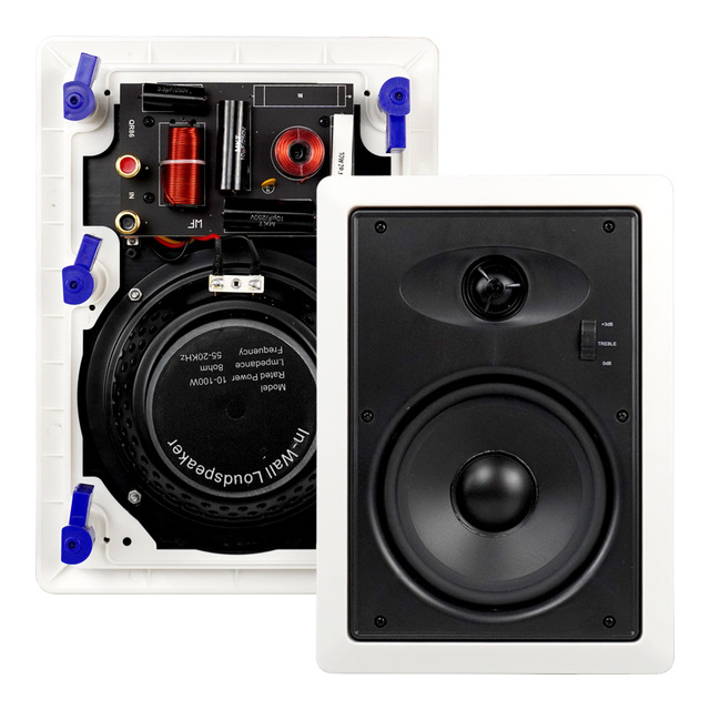 High Quality 6-Inch 60Watt Mid-Bass Ceiling Speaker Subwoofer 8ohm Alto Voice Loudspeaker for Home Theatre Office Mounting