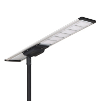 Lampadaire solaire monocristallin en silicium à haut rendement lumineux, étanche IP66