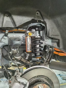 LC79 Dual-Circuit Bidirectional Adjustable Nitrogen Shock Absorber 2-3.5" Lift Kit Body Control Fits All Roads Protects <strong>Parts</strong> - Product Image 5