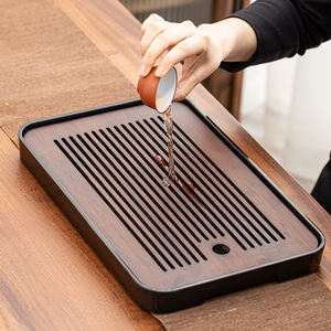 Plateau à thé, petite table à thé domestique, plateau de drainage, service à thé, soucoupe à thé, ensemble de thé, petit service à thé Kung Fu, table de préparation du thé - Product Image 5