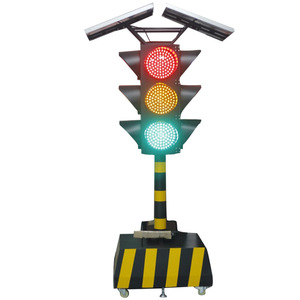 Feu de signalisation solaire Chuang An Yue CS-SW-409-1A 900x900x500mm pour la construction routière et les intersections temporaires - Product Image 2
