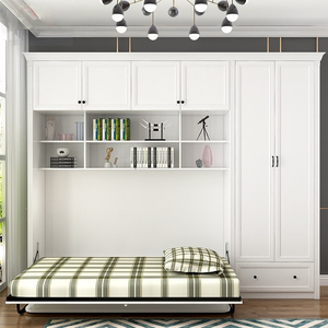 <span class=keywords><strong>Letto</strong></span> a Scomparsa Moderno di Ispirazione Europea con Scrivania e Libreria Integrata, Design Semplice per Camere <span class=keywords><strong>da</strong></span> <span class=keywords><strong>Letto</strong></span> Piccole - Product Image 4