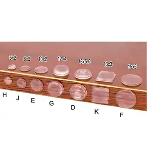 Wand schutz Pad Dekor Schublade Stop Runde sphärische quadratische klebrige Silikon klare Gummi Stoßstange selbst klebende Schrank tür Stoßstangen