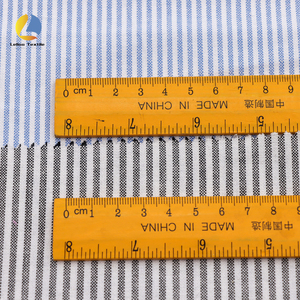 Vải Oxford sọc kẻ trơn, không nhăn, nhuộm sợi, 55% cotton 45% polyester, mới về, dùng may áo camisole - Product Image 3