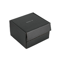 Caja de Cartón Corrugado Negra Personalizada con Inserto Interno, Caja de Envío de Cartón Impresa para Ropa, Electrónicos y Embalaje de Regalos