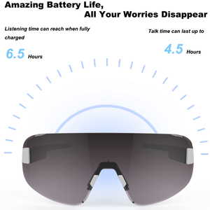 <span class=keywords><strong>2026</strong></span> नए डिजाइन आउटडोर रिम्लेस टी90 पीसी लेंस संगीत वायरलेस स्मार्ट स्पोर्ट्स साइकिलिंग ग्लास - Product Image 3