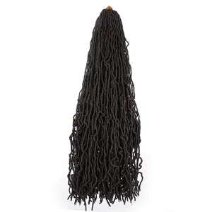 18 Inches Faux Locs Extension Locs Crochet Braids Synthetic Soft Goddess Braiding Dreadlocks Hair For Black Women