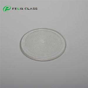 Lentilles optiques texturées en verre BK7 personnalisées FELIX GLASS avec revêtement antireflet OD120mm X T20mm à montage en surface - Product Image 4