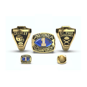 แหวนแชมป์ฟุตบอลหญิงประจำปี 2022 ของสถาบันโอเชียนไซด์ แคลเลจิเอท แวร์เทน แบรนดอน ซีเนียร์ แบล็ค ทริปเปิล คราวน์ แชมเปี้ยน เมทัล - Product Image 6
