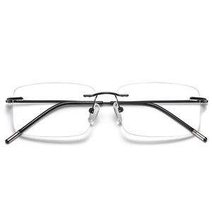 Vente Directe Usine Lunettes sans Monture en Métal <span class=keywords><strong>Anti</strong></span>-Lumière <span class=keywords><strong>Bleue</strong></span> et <span class=keywords><strong>Anti</strong></span>-<span class=keywords><strong>Reflet</strong></span>, Montures de Lunettes d'Ordinateur pour la Protection des Yeux - Product Image 2