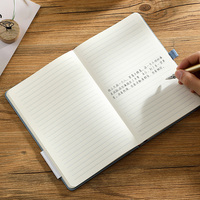 Notizbuch mit Stoff- und PU-Leder-Einband, A5 A6, Individuelles Logo, Journal, Agenda, Liniert, Punktraster, Werbegeschenk-Notizbücher