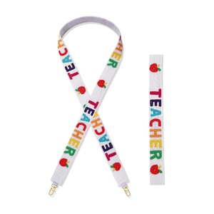 Borsa fatta a mano in maglia Boho con motivo <span class=keywords><strong>Apple</strong></span> tracolla con perline regalo per il giorno degli insegnanti - Product Image 4