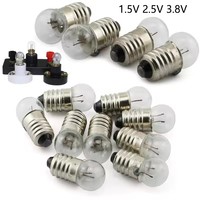 Douille de lampe E10, base de remplacement, réparation, support de douille, 1,5V 2,5V 3,8V 4,8V 6V 6,2V, test d'ampoule, expérience, enseignement, lampe torche