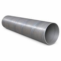 Tuyau en acier soudé en spirale SSAW, tube de pieux structurels ronds de grand diamètre