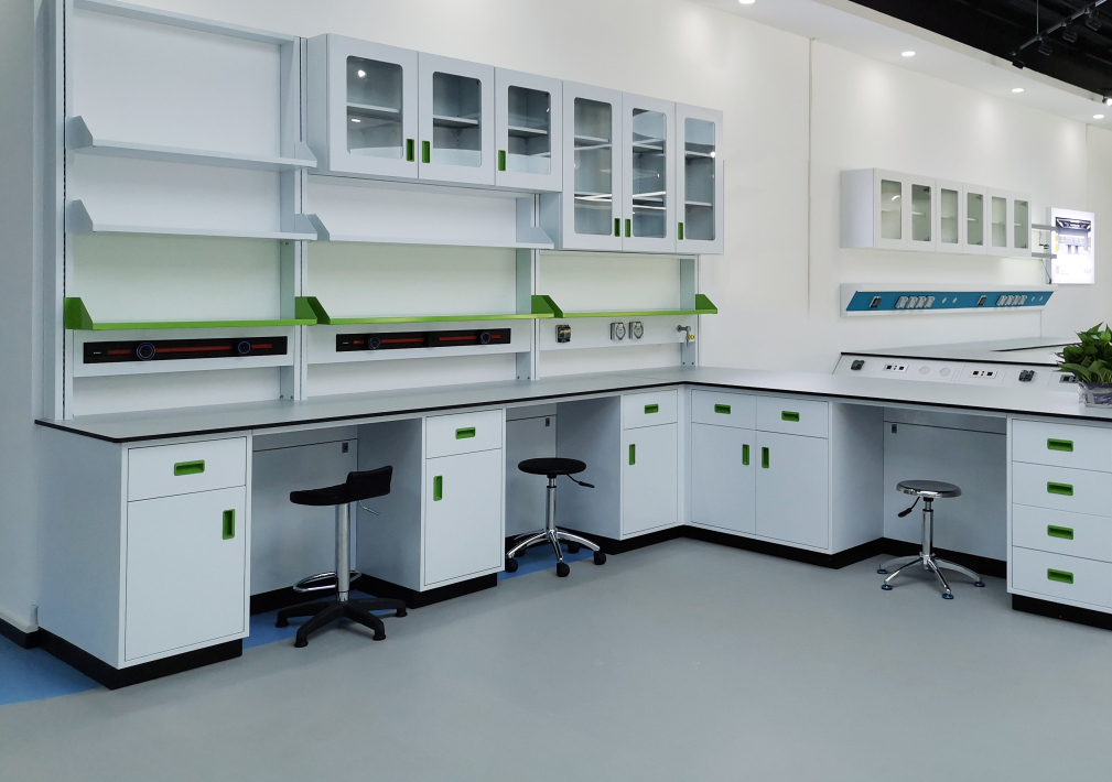 High School Metal Laboratory Furniture Steel Lab Bench Science Lab Furniture