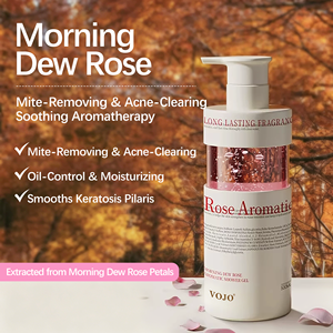 Gel <span class=keywords><strong>Douche</strong></span> Parfum Gardénia VOJO en Gros 500ml Nettoyage Profond Parfum Longue Durée Blanchissant Anti-Acariens Anti-Démangeaisons OEM - Product Image 3