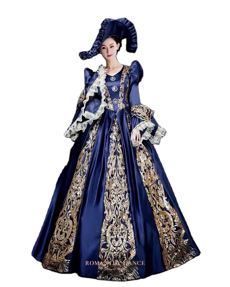19th Century Rococo Baroque Southern Belle Dress - Vintage Lolita Theater Costume for Women, Ideal for Halloween and Parties 19th Century Rococo Baroque Southern Belle Dress - Vintage Lolita Theater Costume for Women, Ideal for Halloween and Parties