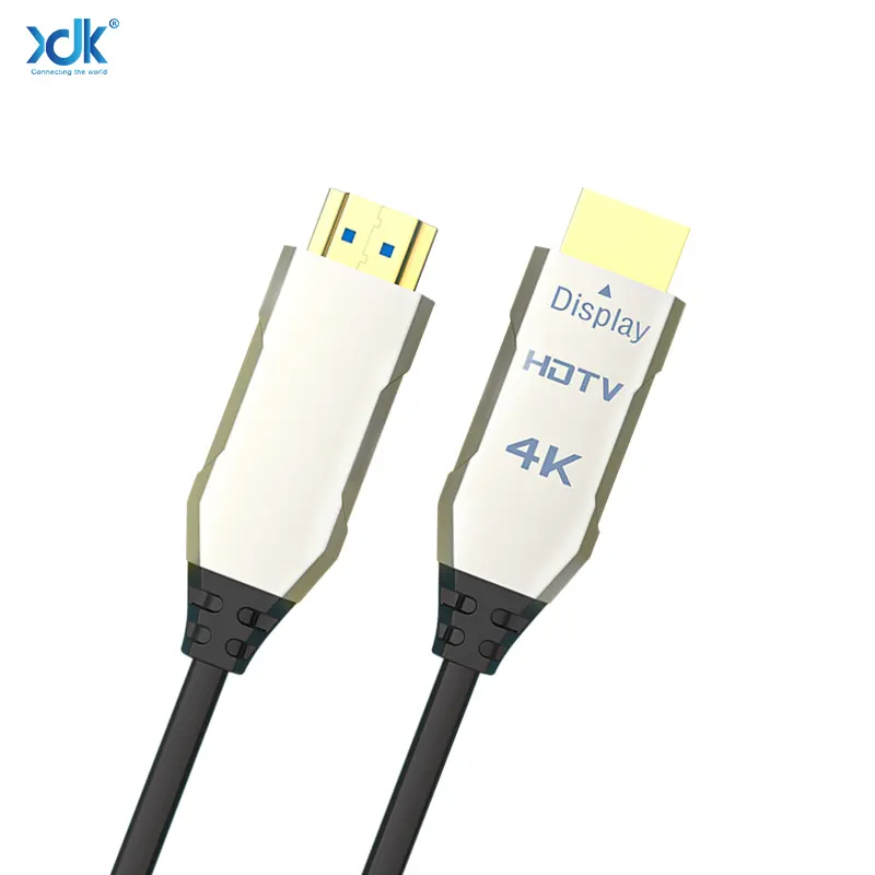 Platin-Hochgeschwindigkeits-HDTV-Computer kabel 4K 60Hz 2.0 Version Stecker zu Stecker AOC Active Optic Fiber HDMI-Kabel für Projektor