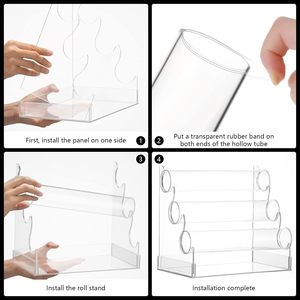 Tùy chỉnh có thể tháo rời 3 tầng rõ ràng Acrylic đồng hồ hiển thị giá Acrylic trang sức hiển thị đứng Vòng đeo tay tổ chức cho đồng hồ đeo tay - Product Image 5