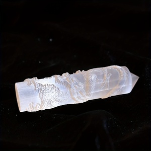 Dragon et Phénix en sélénite naturelle de haute qualité pour la guérison, en stock dans l'entrepôt américain, livraison en 3 jours - Product Image 2