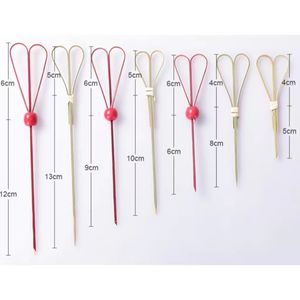 Brochettes de viande en bambou jetables et sans danger, accessoires de barbecue, bâtonnets plats en bambou - Product Image 6