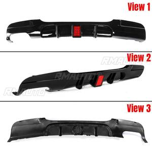 New Rear Lip Chin Spoiler Bumper Body Kits W/ <b>Led</b> Brake Light for BMW E90 E91 M Sport 2005-2012 Rear Bumper Splitter <b>Diffuser</b> - Product Image 2