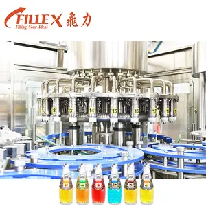 12000bph Complete Automatic Small Plastic Bottle Juice Filler 4 in 1Juice Rinsing Filling Capping Machine Juice Filling Machine