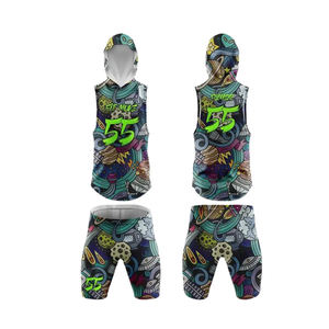 Uniformes personnalisés 7v7 maillots de football 7v7 conception Spandex américain 7v7 maillot sweat à capuche sans manches maillots de football uniformes - Product Image 6