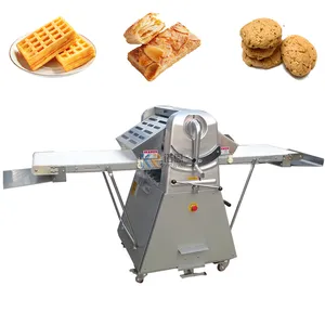 Máquina automática de pastelaria de aço inoxidável 2022, máquina de rolo de massa de pizza pura para padaria