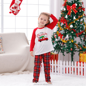 Pijama de natal para famílias, pijamas combinando para família, vermelho gride, família 2022 - Product Image 4