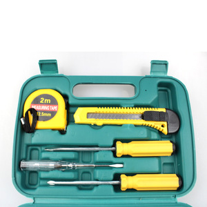 Kit de herramientas de emergencia para coche, juego de 9 piezas, estuche verde de ABS para mantenimiento básico del vehículo - Product Image 2