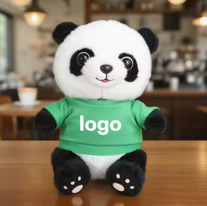 Vente en gros de poupées douces Kawaii, <span class=keywords><strong>t</strong></span>-shirts personnalisés avec logo, vêtements, pulls, jouets en peluche panda, animaux en peluche, cadeaux pour enfants - Product Image 6