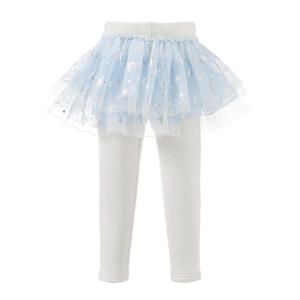 Niñas <span class=keywords><strong>terciopelo</strong></span> dulce transpirable grueso cálido tutú Culottes pantalones de invierno mallas para niños estilo princesa - Product Image 5