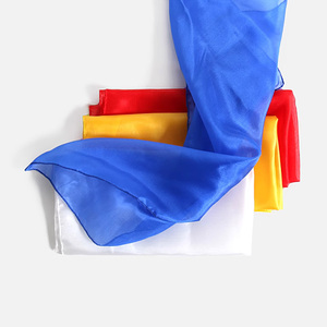 Pañuelo de Seda Fino 45*45 Rojo Amarillo Azul Verde Negro Blanco <span class=keywords><strong>Rosa</strong></span> Pañuelo de Zebra Trucos de Magia Magia de Cerca Espectáculo de Magia - Product Image 4