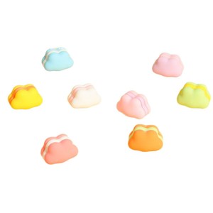 Adornos de resina de dibujos animados de nubes y hamburguesas de Rainbow Candy Diy Creative Studio, mini accesorios de joyería para arte coleccionable - Product Image 5