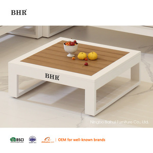 BHR Moderno Juego de muebles de <span class=keywords><strong>aluminio</strong></span> de 4 piezas Sofás de jardín Exterior/Interior Sofá de esquina en forma de L Sofás de jardín Juego de muebles de patio - Product Image 6