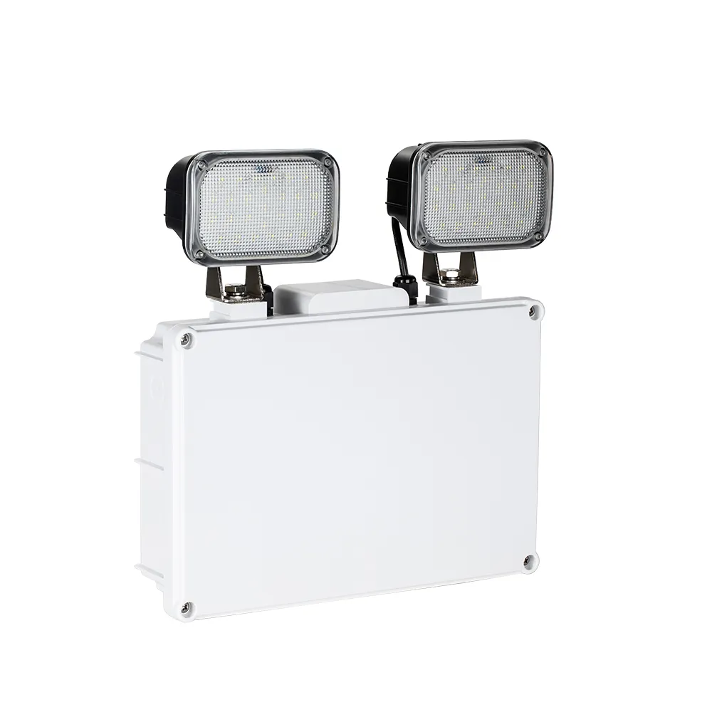 ไฟฉุกเฉิน LED คู่จุด2X3W ฟังก์ชั่นการทดสอบตัวเองนำ IP65