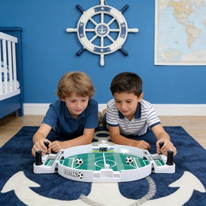 Juego de <span class=keywords><strong>Futbol</strong></span>ín de Mesa Compacto de Plástico al por Mayor, Equipo de <span class=keywords><strong>Futbol</strong></span>ín de Mesa que Ahorra Espacio para Salas de Estar Pequeñas - Product Image 1