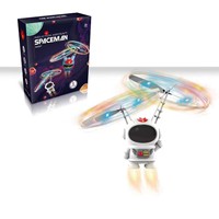 Robot Astronaute Volant à Commande Radio avec LED et Capteur Infrarouge, Hélicoptère pour Enfants, Jouets Cadeaux