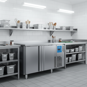 Réfrigérateur de travail sous comptoir entièrement en acier inoxydable - Product Image 5