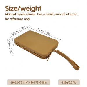 Premium Custom Logo <b>Waterproof</b> Silicone <b>Wallet</b> for Men Women Daily Use Large Capacity Eco-Friendly Durable Zipper Closure - Product Image 3