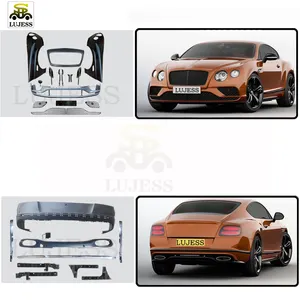 Aluminum Alloy Fender Front Bumper Complete Assembly For Bentley Flying Spur Continental GT Conversion 4.0 6.0 Upgrade 2017